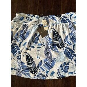 Tommy Bahama LaLa Leaf Skirt SoHo Boho Floral Tropical Retro Y2K NWT Cotton 16